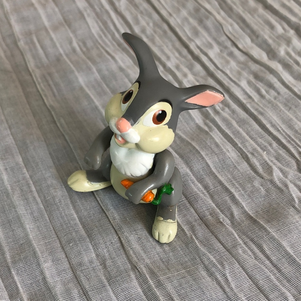 DISNEY Bambi lot of 4 plastic action toys Bambi Flower Thumper Owl & story book - Picture 4 of 13